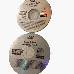 Rescue Heroes DVD For Better Or Curse Bats Life Robots Race Fisher Price Lot 2